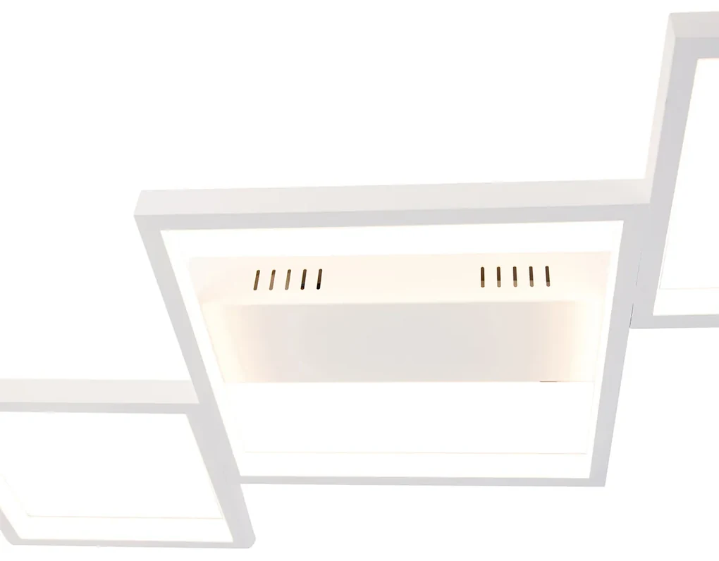 Plafondlamp wit incl. LED 3 staps dimbaar 5-lichts - Lejo Design Binnenverlichting Lamp