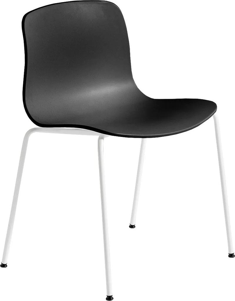 Hay About a Chair AAC16 stoel met wit onderstel Black