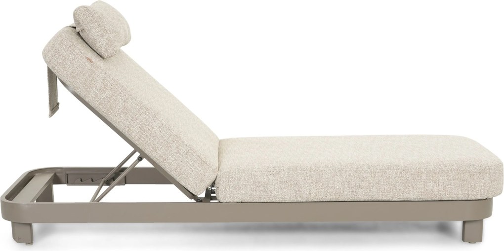 Santika Cayora Ligbed Aluminium Zand/Beige
