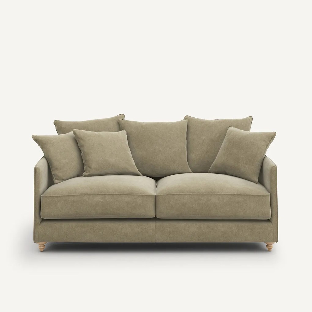 Compacte slaapbank in stonewashed fluweel, Lazare