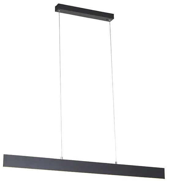 Eettafel / Eetkamer Hanglamp met dimmer antraciet incl. LED met afstandsbediening - Casper Modern Binnenverlichting Lamp