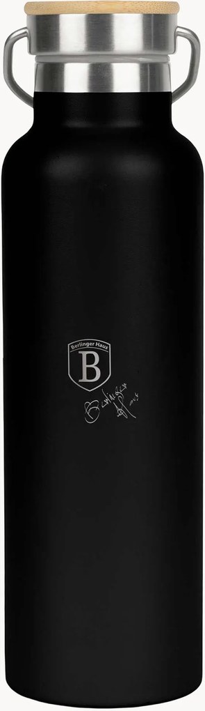 Thermosfles met bamboe deksel