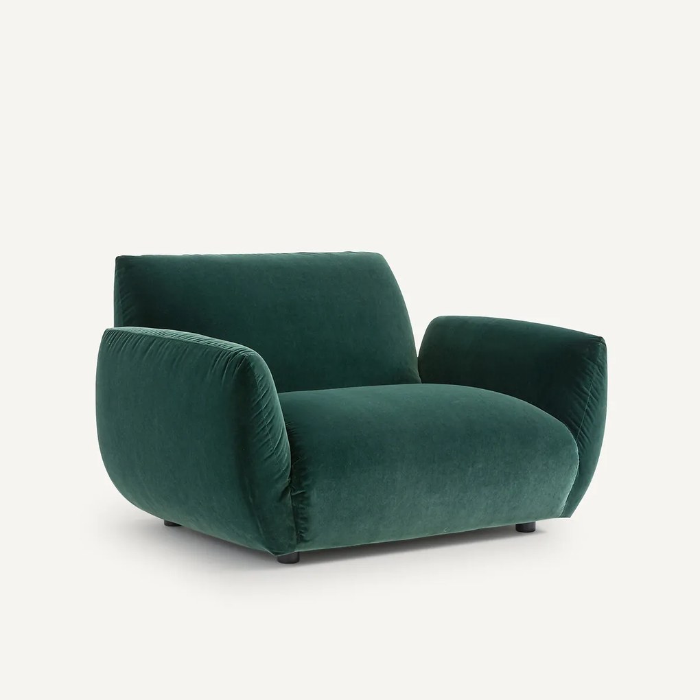 Fauteuil in fluweel, Spogano