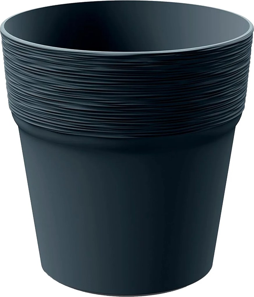 Prosperplast Furu Round Bloempot - Antraciet -Ø 18 cm - 18 cm hoog