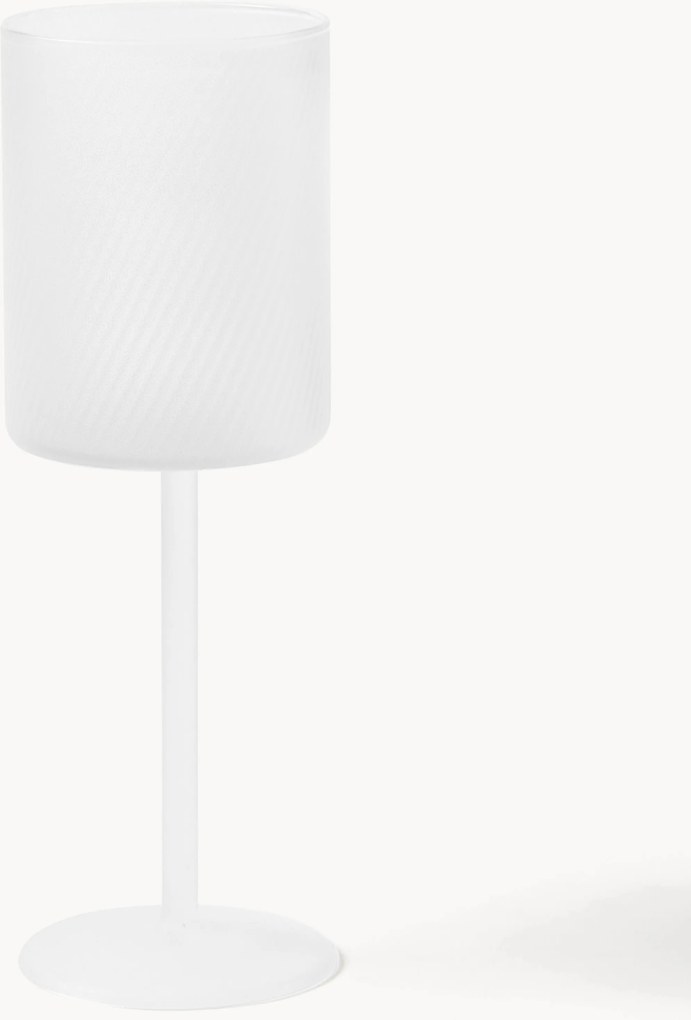 Mondgeblazen witte wijnglazen Limon van borosilicaatglas, 4-delig