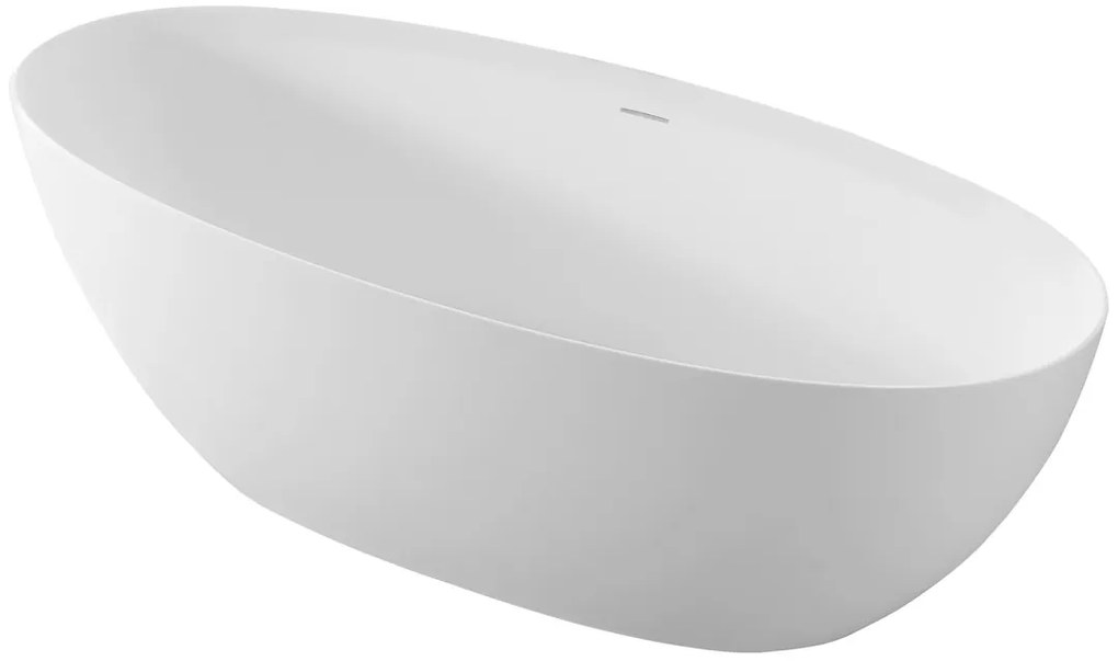 Polysan Noya vrijstaand bad solid surface wit mat 170x76cm
