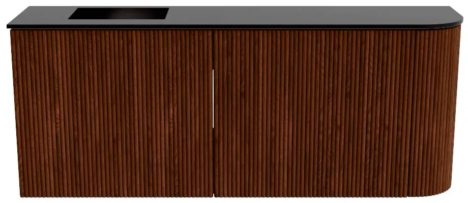 Mondiaz Joya 100cm toiletmeubel ronding rechts ruby met wastafel faye links zonder kraangat urban