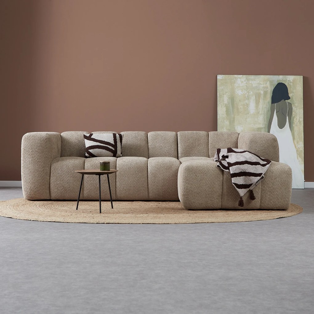 Design Bank Beige Hoek Rechts