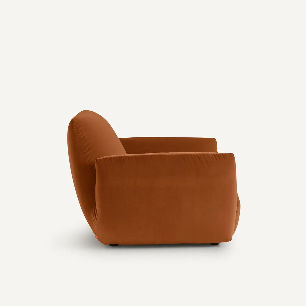 Fauteuil in fluweel, Spogano