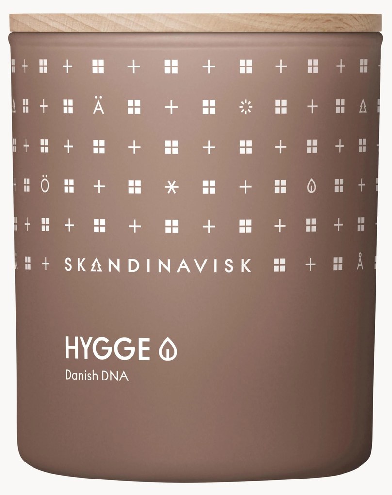 Geurkaars Hygge (zwarte thee, muntblaadjes, gedroogde appels), H 10 cm