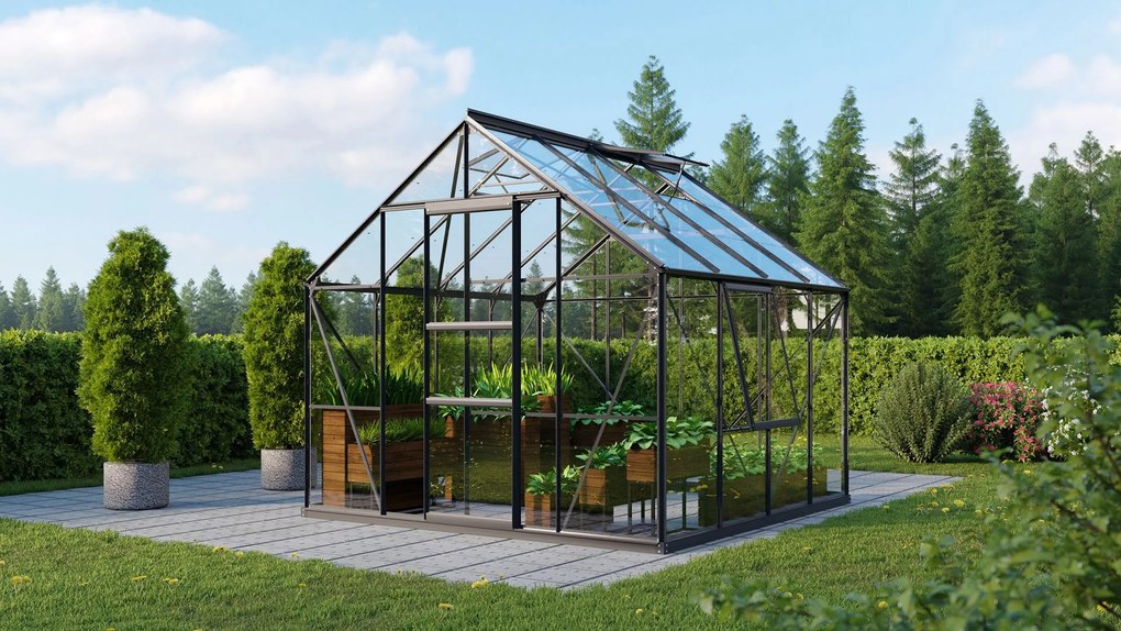 Vitavia Meridian 1 serre - 6,7m² - Zwart