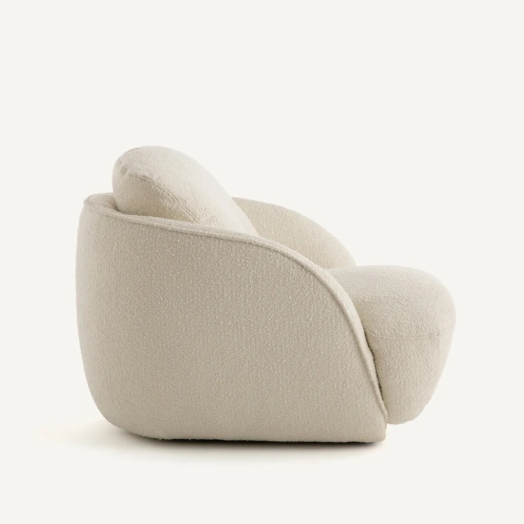 XL bolfauteuil, bouclé stof, ALPINE