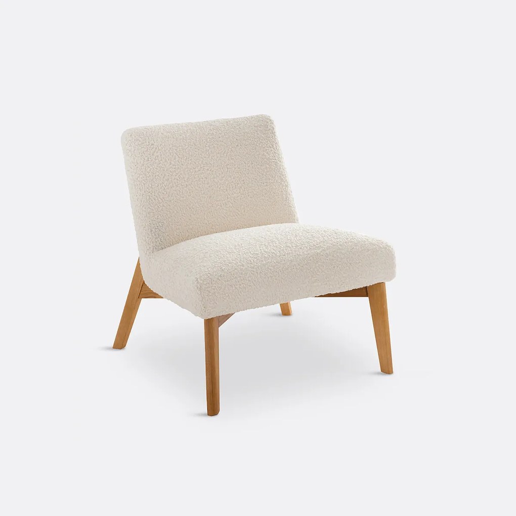 Fauteuil in bouclé stof, Jymari
