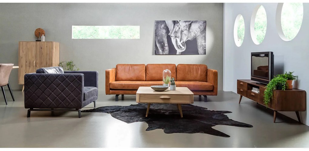 Goossens Salontafel Bjarte, 90 x 90 cm