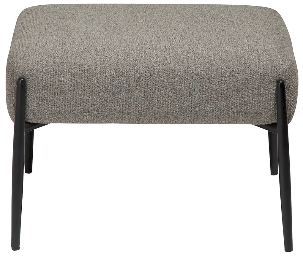 Dan-Form Glam Voetenbankje Grijsbruin Boucle