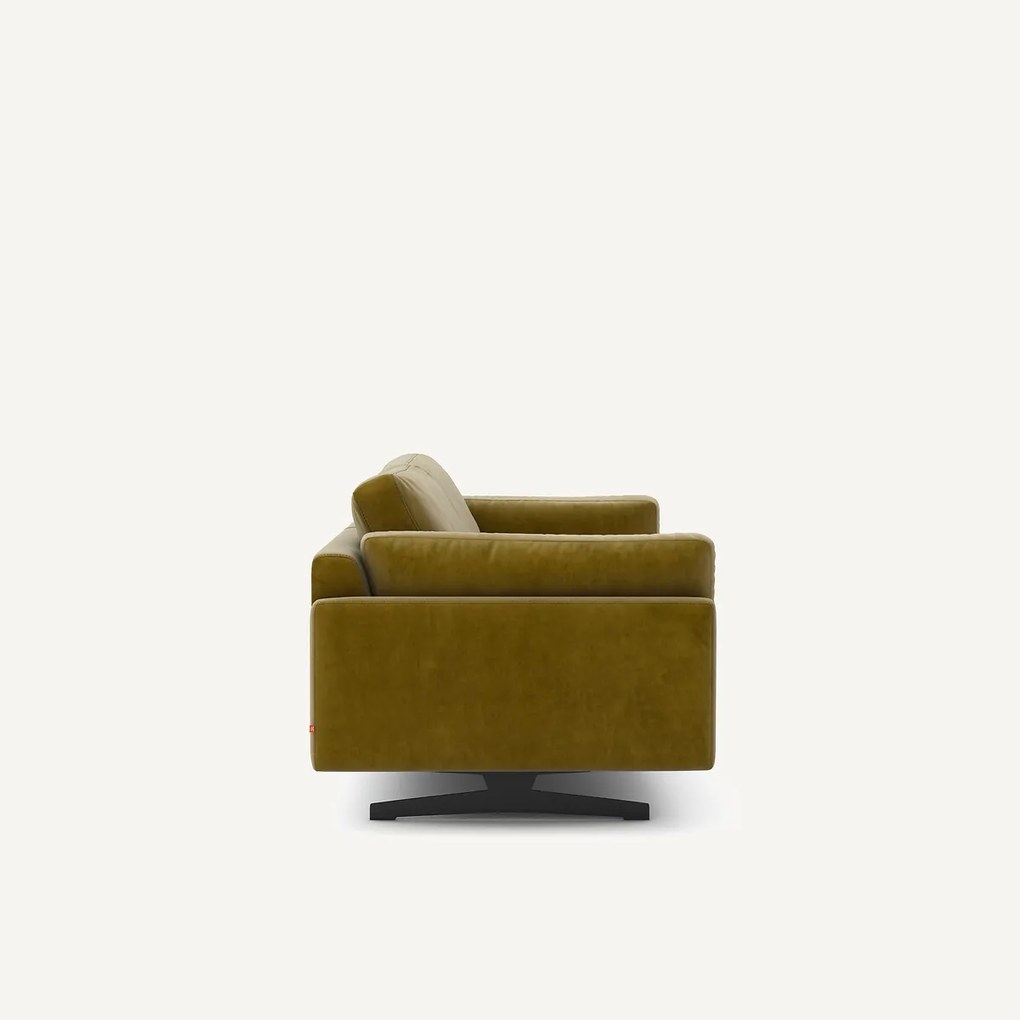 Bank in fluweel, 2-zit, César