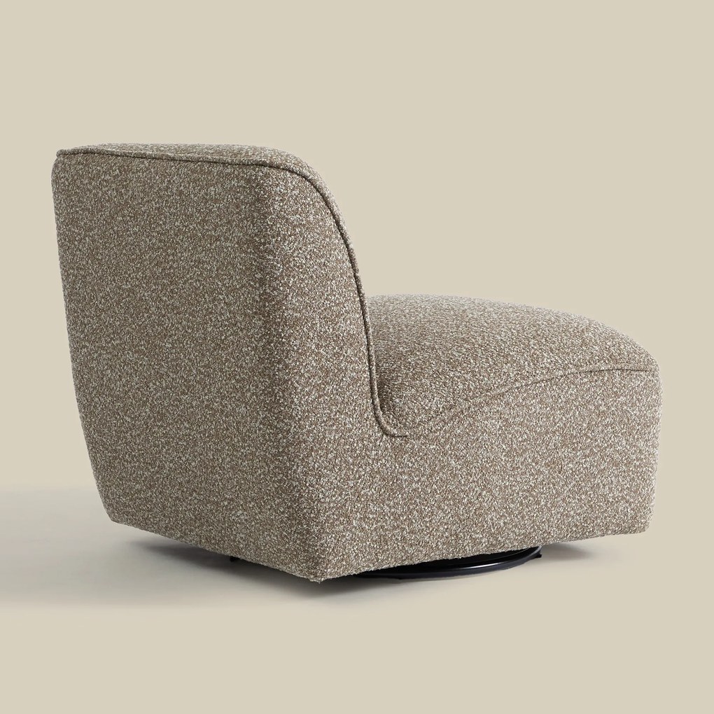 Draaibare Fauteuil Bruin Zonder Armleuning
