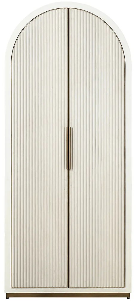 Richmond Interiors Tivoli Boogkast Beige Goud - 90x45x212cm.