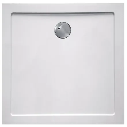 Haceka Belice Douchebak - 80x80x4cm - composiet - vierkant - glans wit 1159033