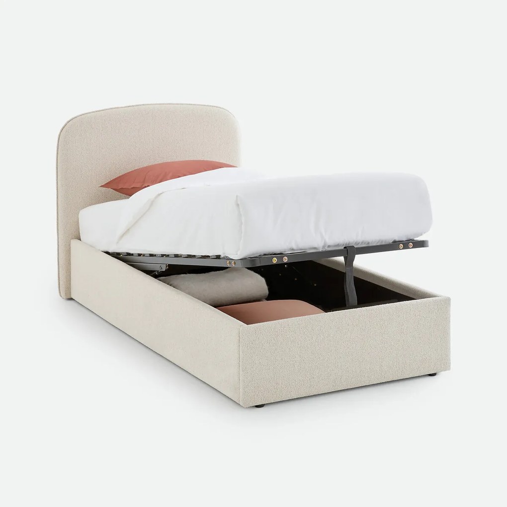 Opbergbed met opklapbare lattenbodem, badstof, CONTO