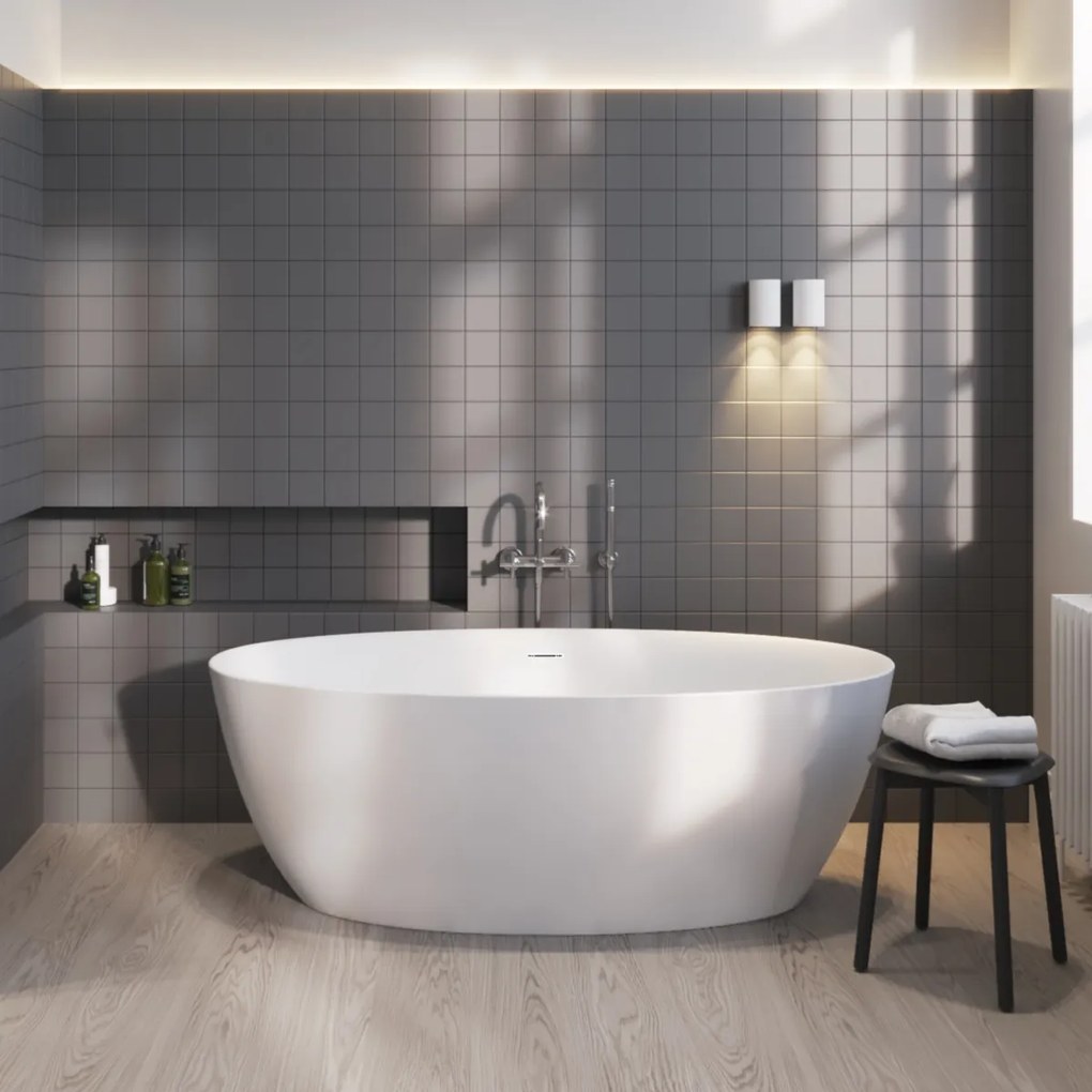 Sanigoods Carini vrijstaand bad 170x80cm wit mat