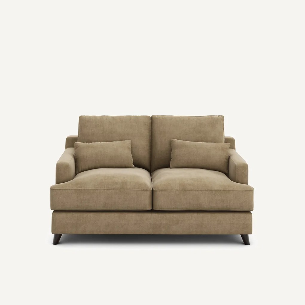 2-zits compacte bank van stonewashed fluweel, ALWINE