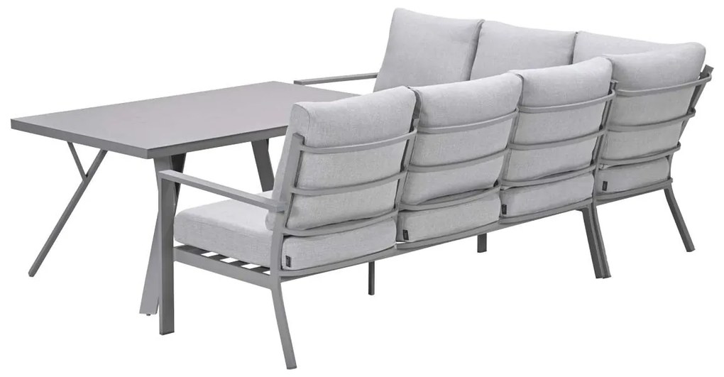 Garden Impressions Senja lounge dining set 3-delig links - valley sand
