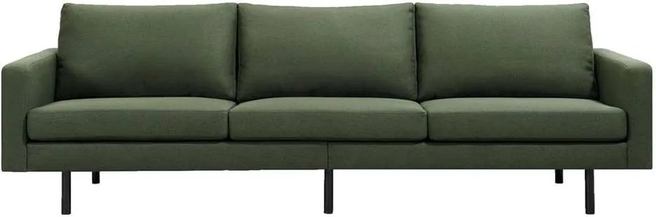 Bank Collin 4-zits - stof Malmo - groen - Leen Bakker
