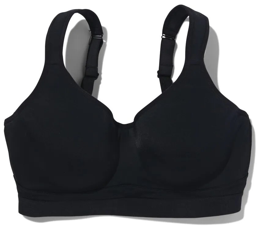 HEMA Voorgevormde Sportbh Heavy Support Met Beugel B-F Zwart (zwart)