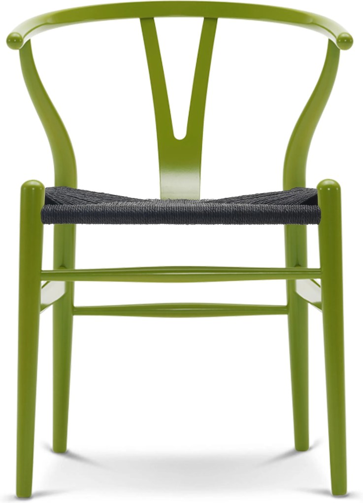 Carl Hansen & Son CH24 Wishbone stoel Colours Black Spring Green