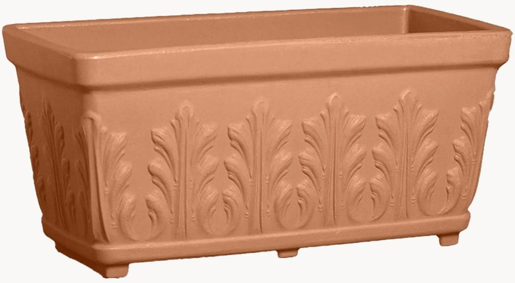 Outdoor plantenpot Cassetta Fogliata, H 30 cm