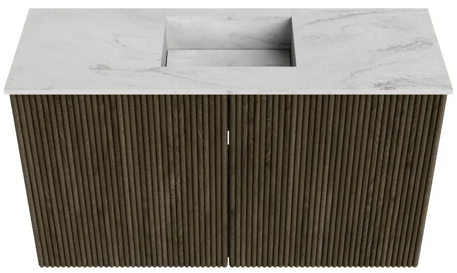 Mondiaz Joya DLux 70cm toiletmeubel shadow met wastafel faye midden 1 kraangat opalo