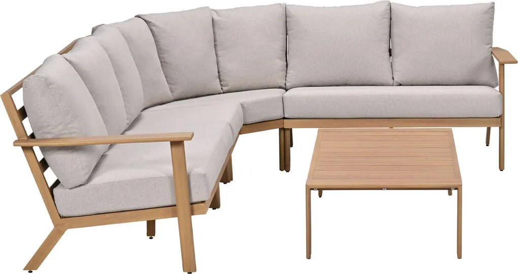 Garden Impressions Ariane loungeset 5-delig - light teak look