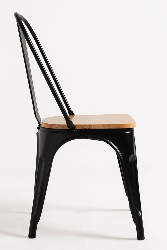 Pakket 4 Stoelen Torix Natuurlijk Hout