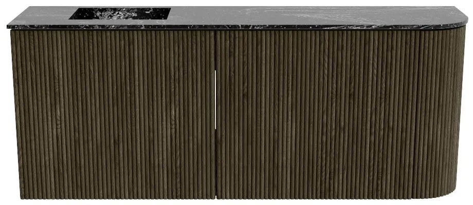 Mondiaz Joya DLux 100cm toiletmeubel ronding rechts shadow met wastafel faye links zonder kraangat lava
