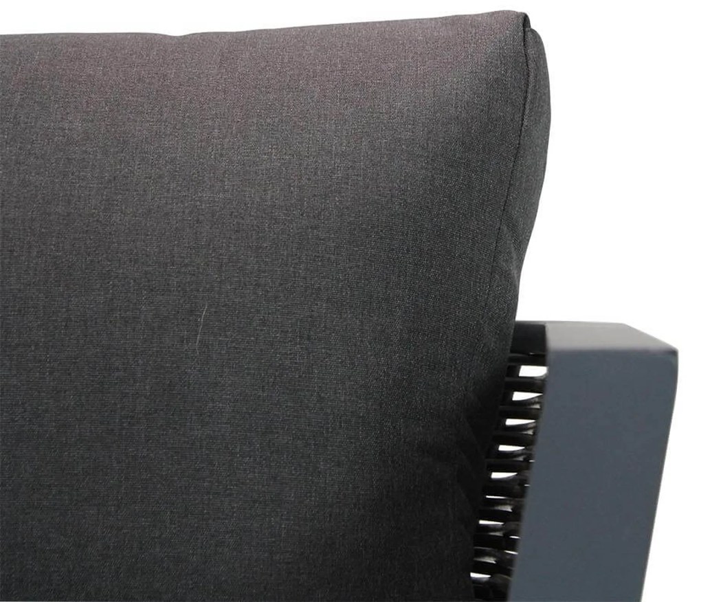 Tuinstoel Aluminium/wicker Grijs-antraciet Santika Tika - Quick Dry Foam