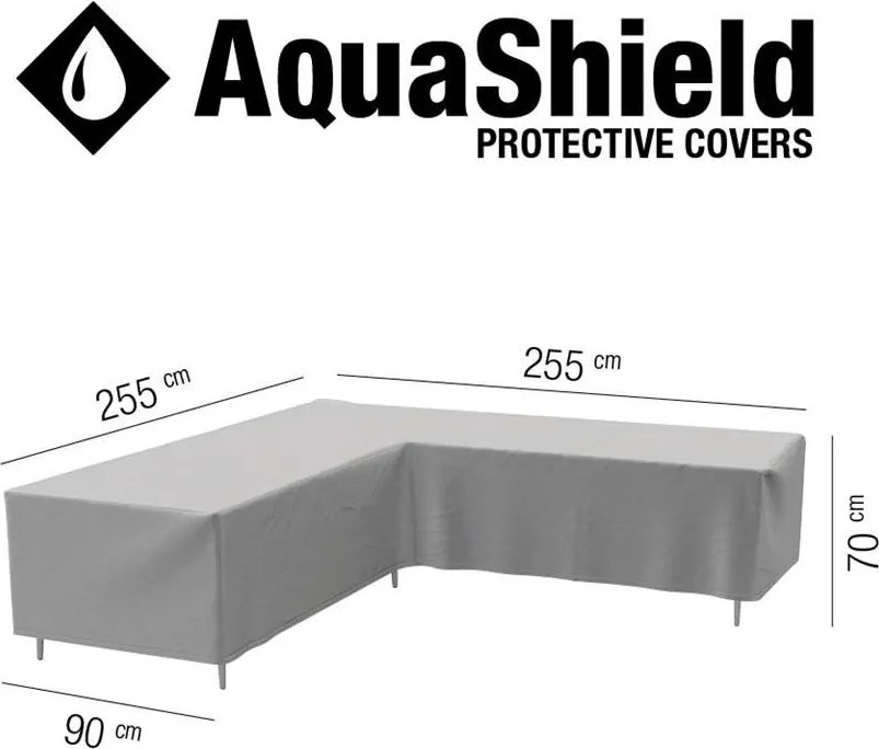 AquaShield loungesethoes L-vorm - 255x255x90x70 cm - Leen Bakker