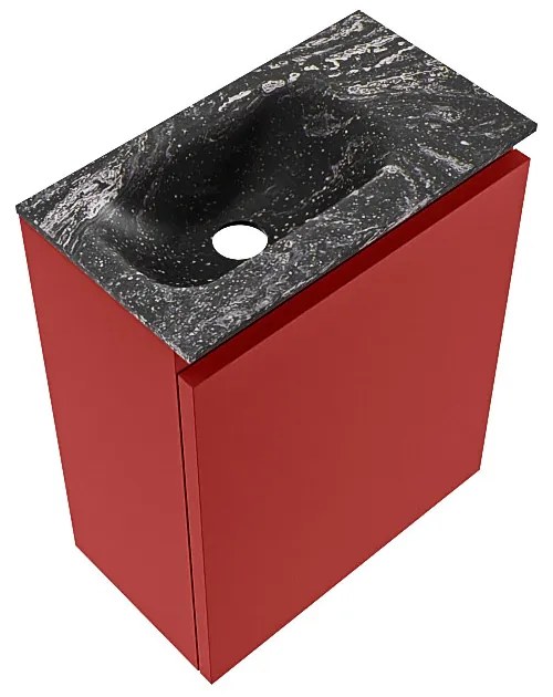 Mondiaz Ture DLux toiletmeubel 40cm fire met wastafel lava links met kraangat