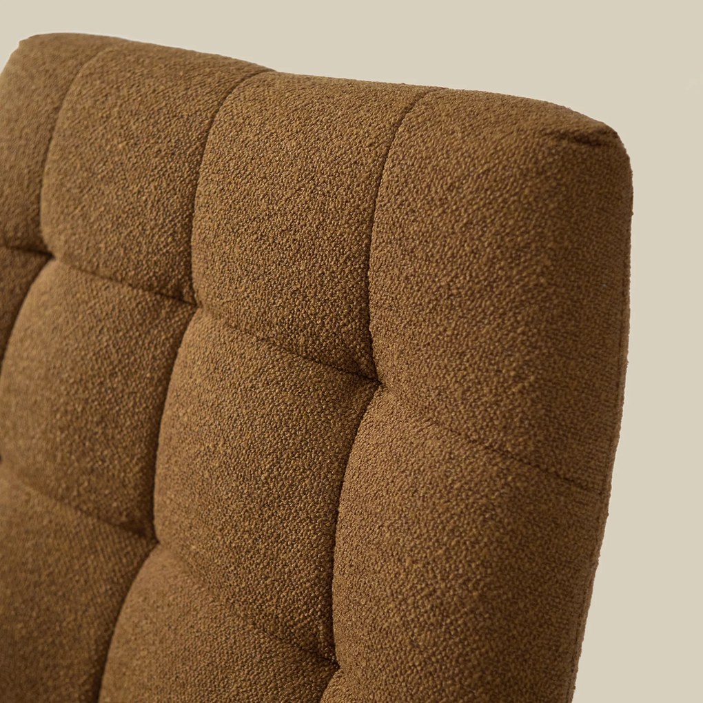 Draaibare Fauteuil Caramel Boucle