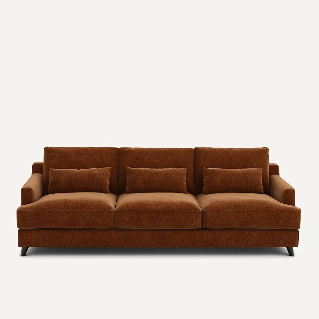 Sofa 3- of 4-zits, chenille fluweel, Alwine