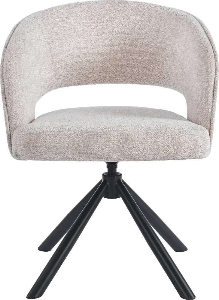 Eetkamerstoel Met Open Rugdetail Beige