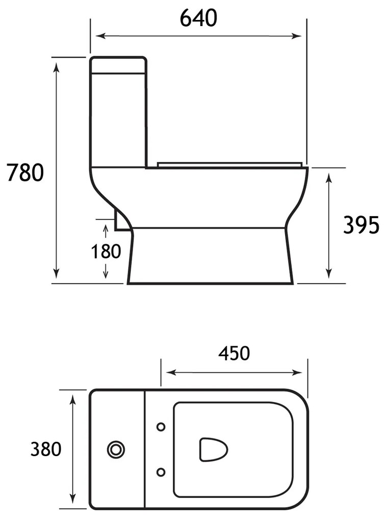 Eastbrook Wingrave toiletpot wit glans