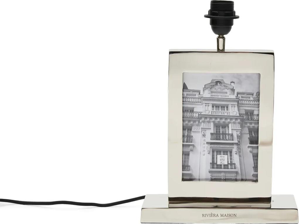 Rivièra Maison - Classic Club Photo Frame Table Lamp - Kleur: zilver