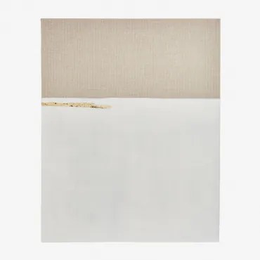 Decoratief Schilderij 80x100 Cm, Met De Hand Geschilderd Op Linnen Met Gipsreliëf Mivara B - Sklum