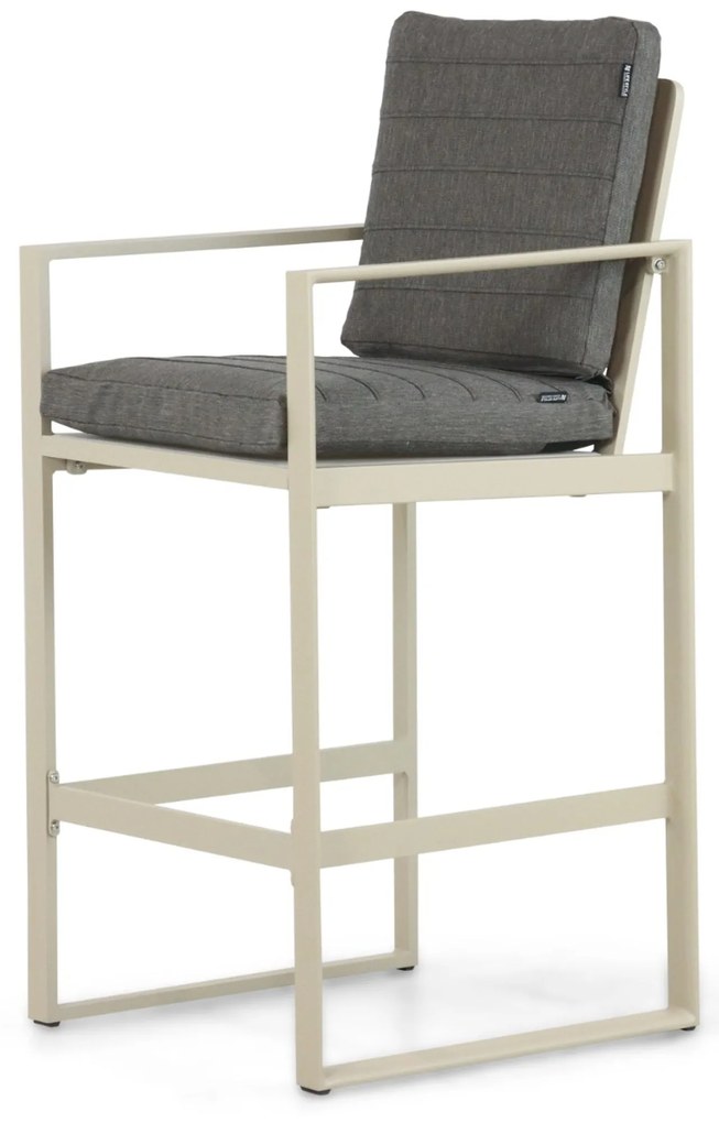 Barstoel Aluminium Taupe-naturel-bruin Lifestyle Garden Furniture Nuno