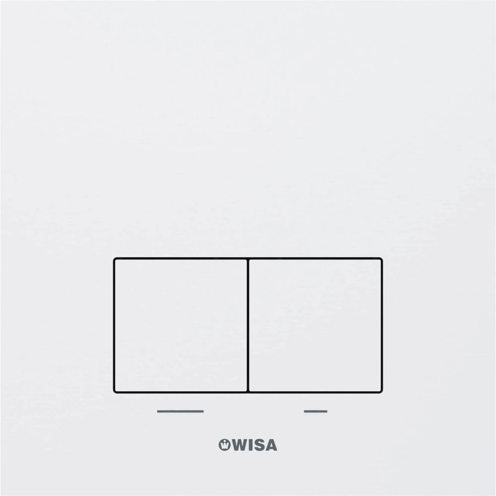 Wisa Delos bedieningspaneel aluminium mat wit tbv Wisa XF/XS