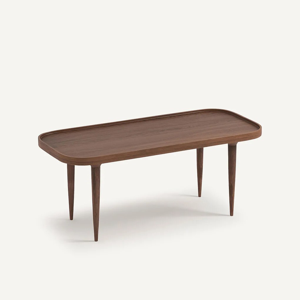 Salontafel in massief notenhout Magosia, klein model