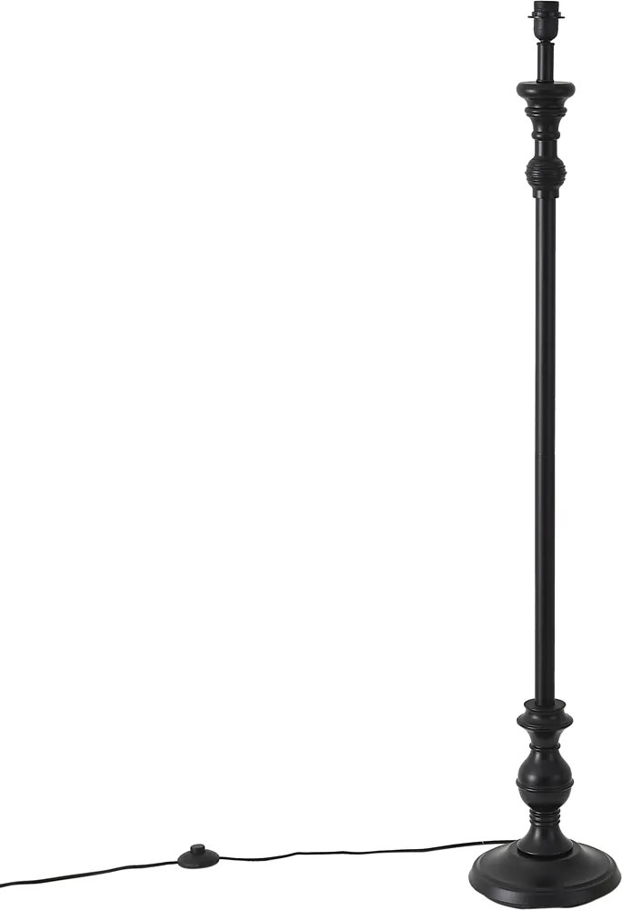 Klassieke vloerlamp zwart zonder kap - Classico