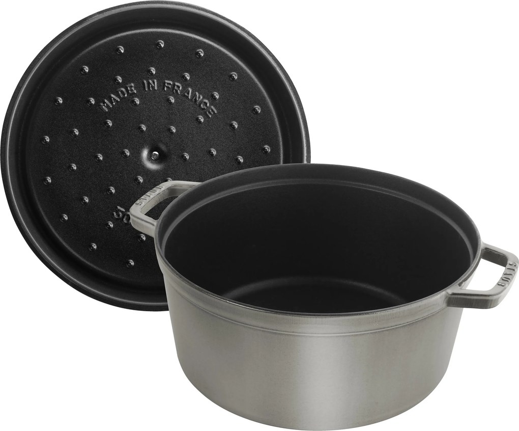 Staub La Cocotte Cocotte 22 cm / 2,5 l, Rond, Grafietgrijs - La Cocotte - Staub