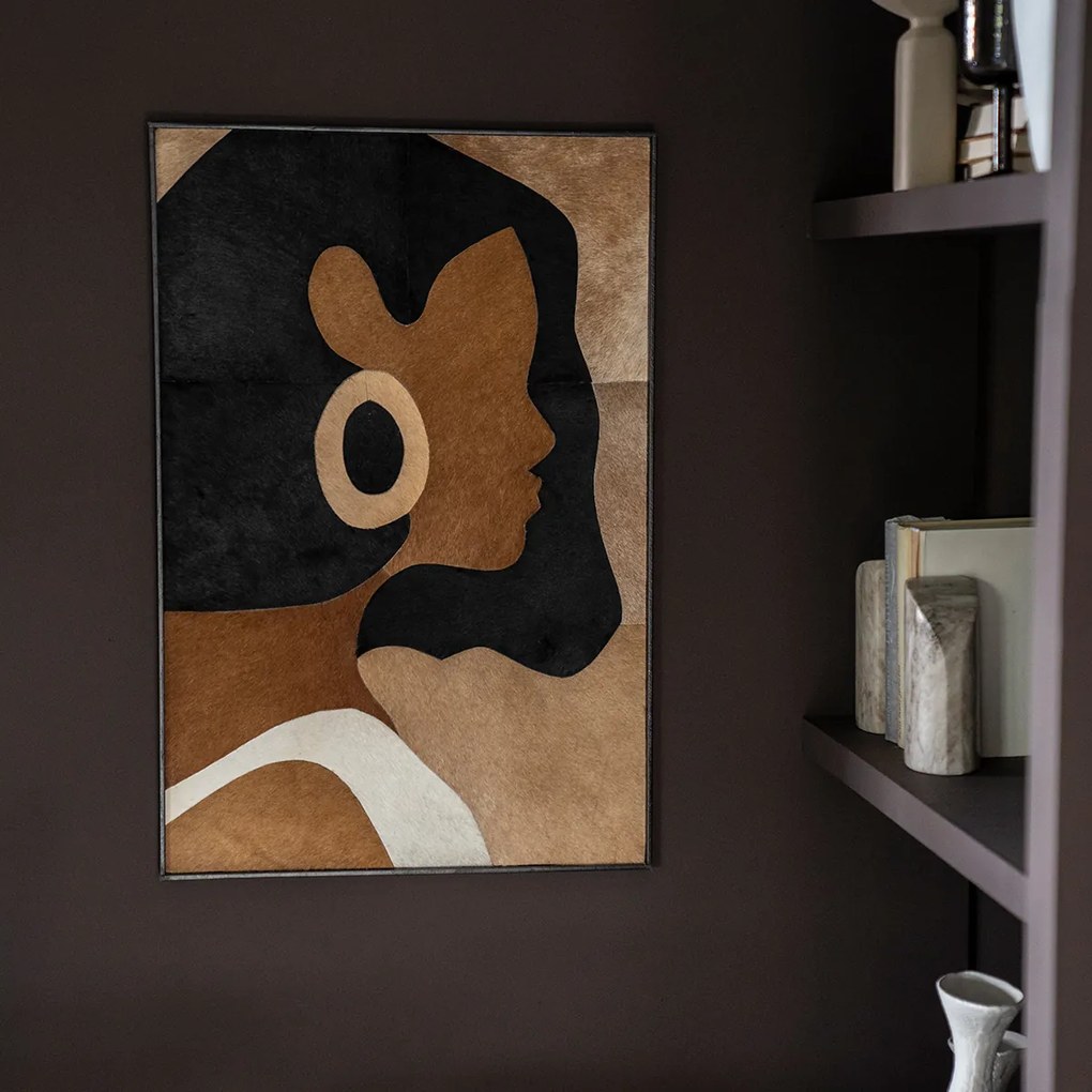 By-Boo Woman Schilderij Van Leer